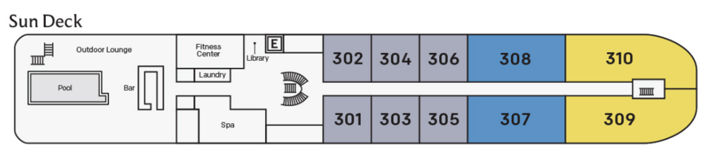 Uniworld Boutique River Cruises Mekong Mystique DeckPlan Sun Deck.png